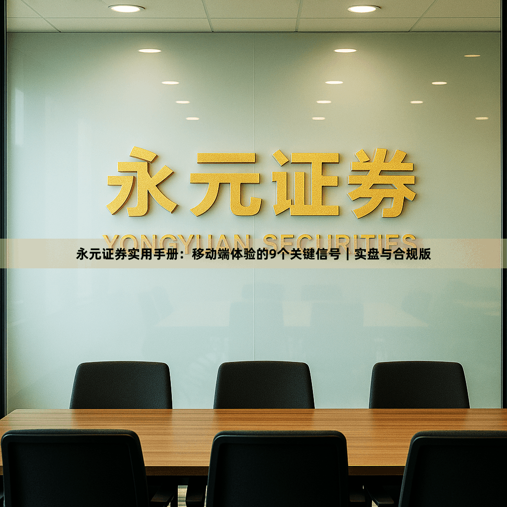 永元证券实用手册：移动端体验的9个关键信号｜实盘与合规版