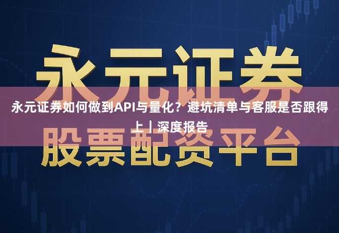 永元证券如何做到API与量化？避坑清单与客服是否跟得上｜深度报告