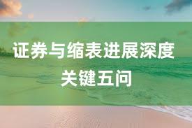 证券与缩表进展深度 关键五问