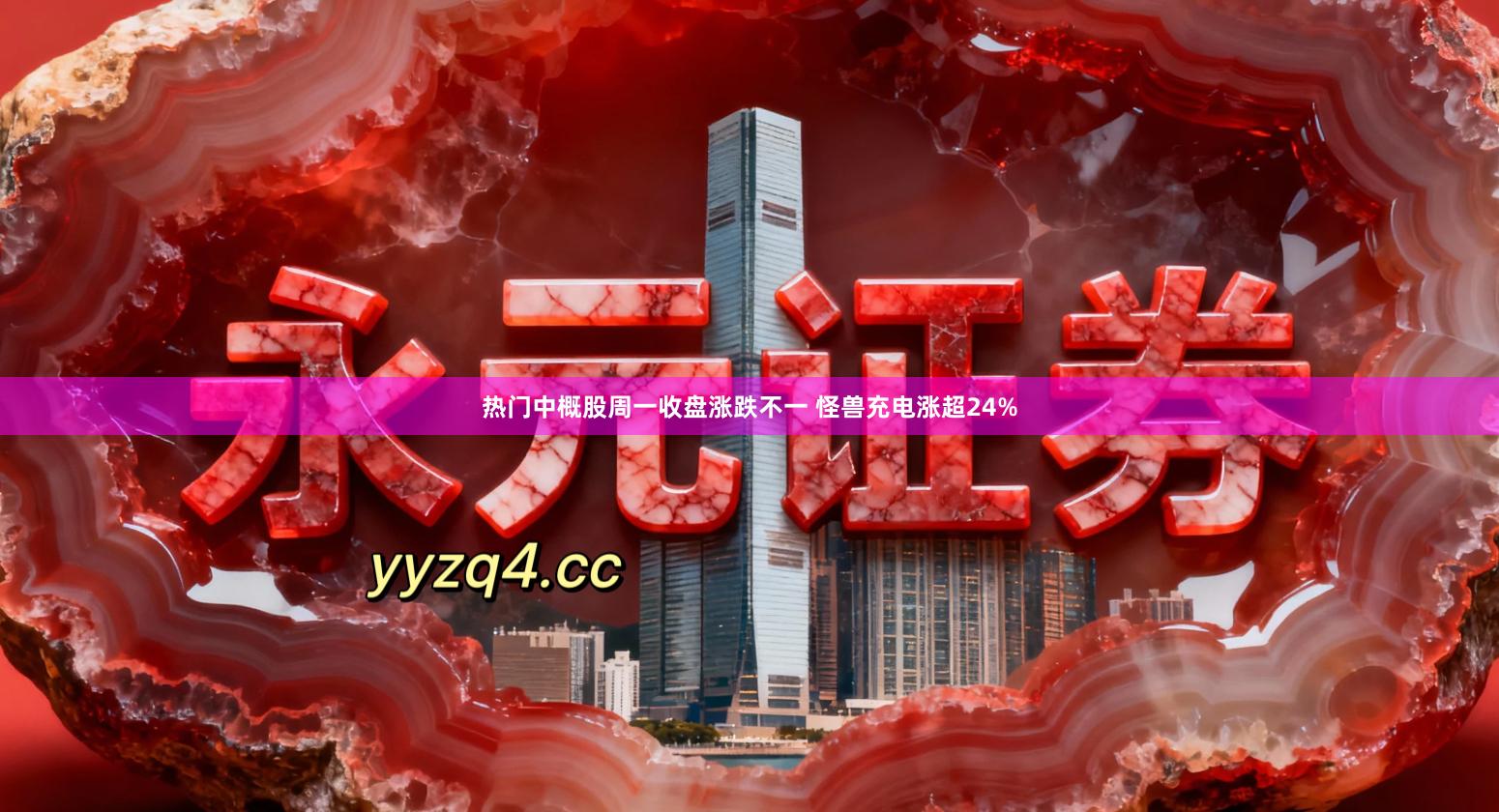 热门中概股周一收盘涨跌不一 怪兽充电涨超24%